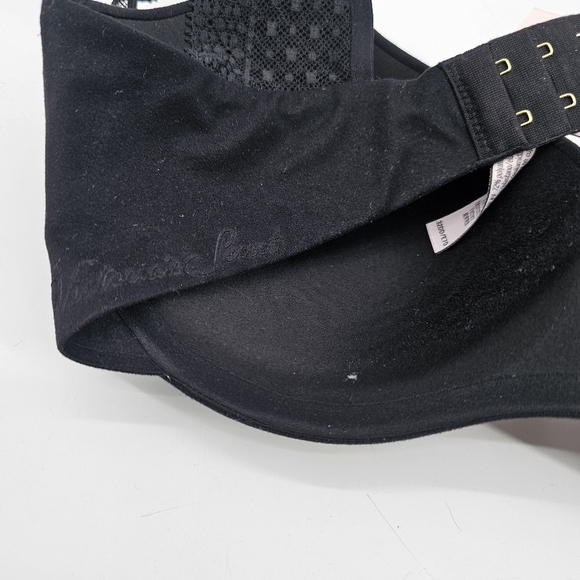 Victoria's Secret Black Incredible Lined Demi Lace Racerback 32DD - Picture 6 of 6